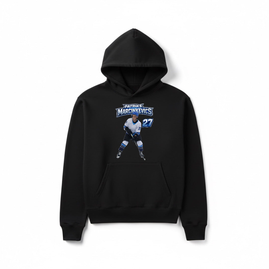 Patriks Marcinkevics 27 Black Hoodie