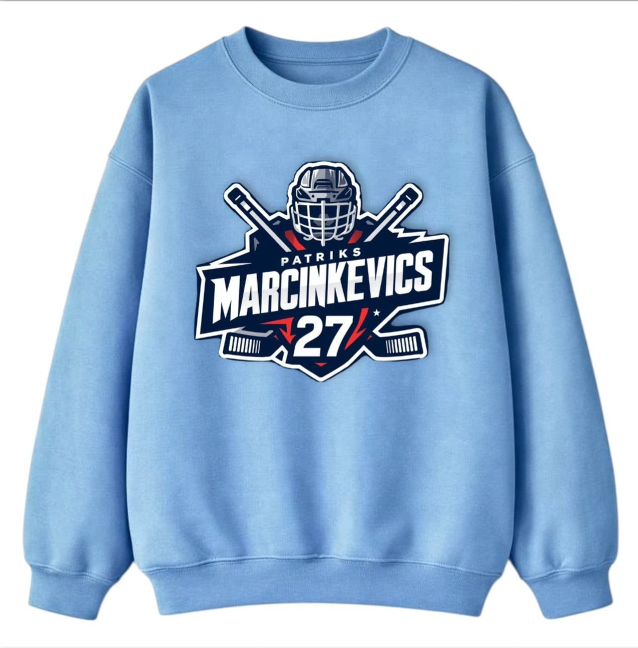 Patriks Marcinkevics Baby Blue Sweatshirt