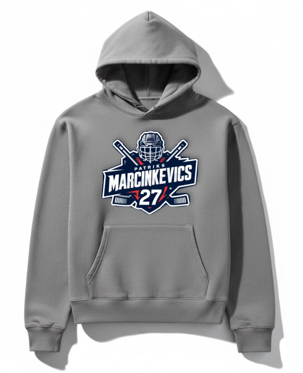 Patriks Marcinkevics Gray Hoodie