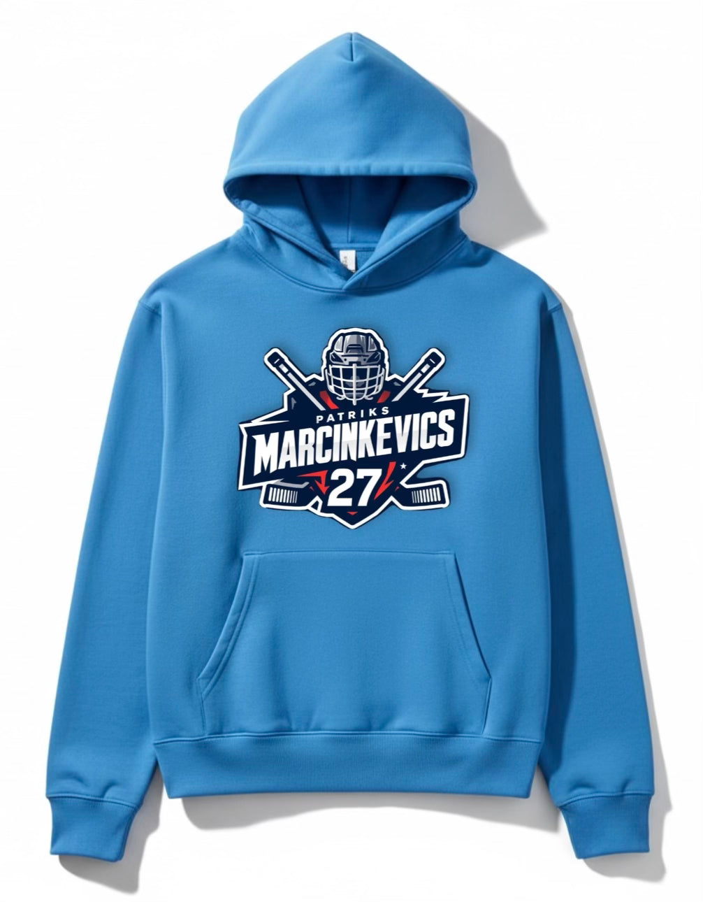 Patriks Marcinkevics Carolina Blue Hoodie