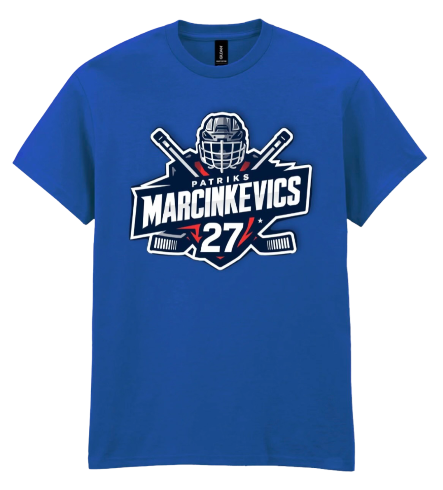 Patriks Marcinkevics Royal Blue T-Shirt