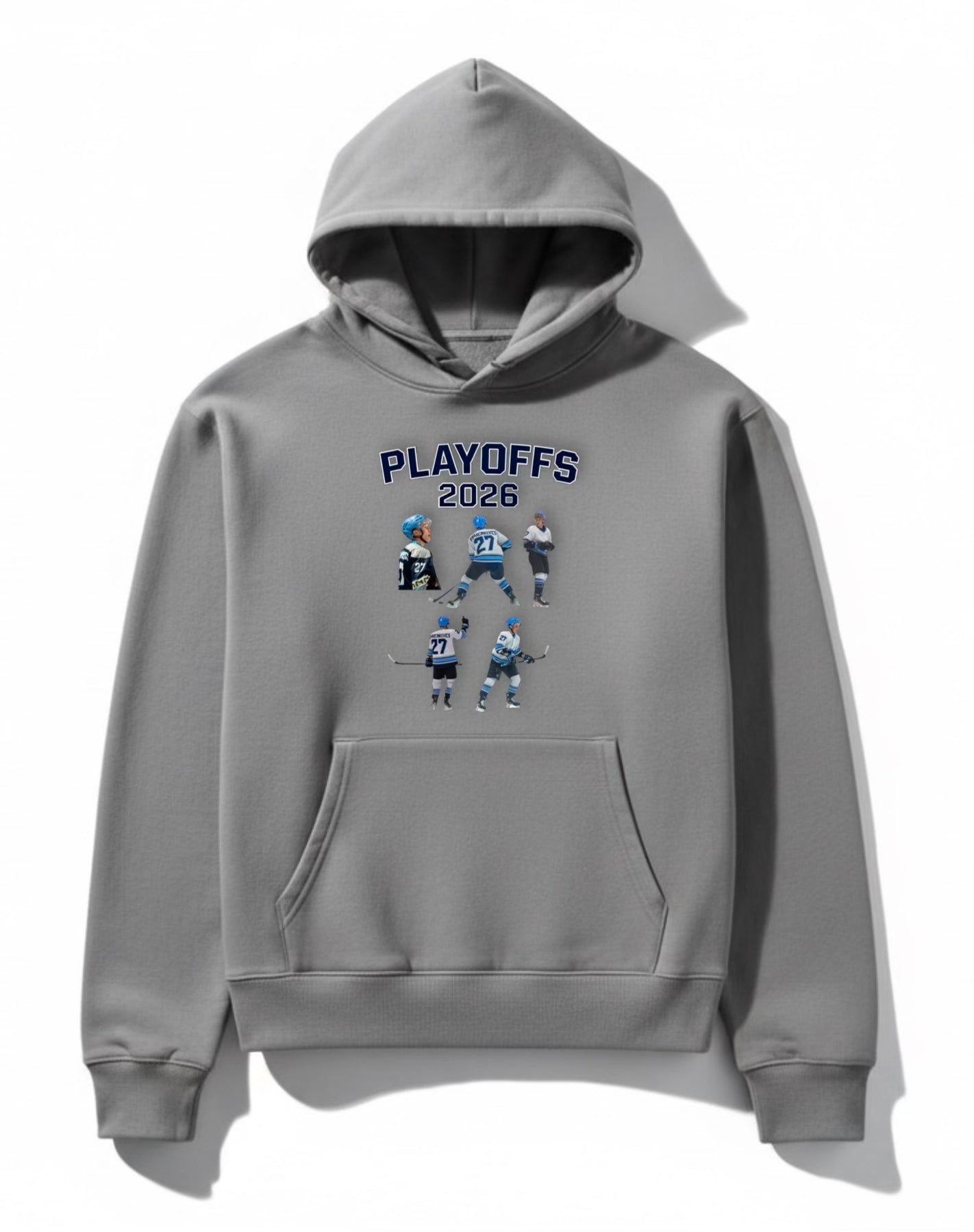 Playoffs 2026 Patriks Marcinkevics Gray Hoodie