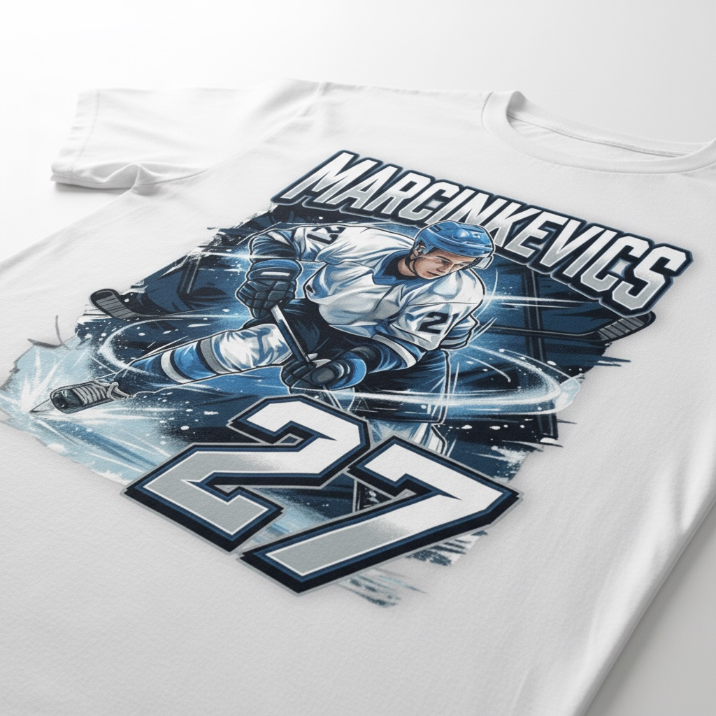 Marcinkevics 27 White T-Shirt