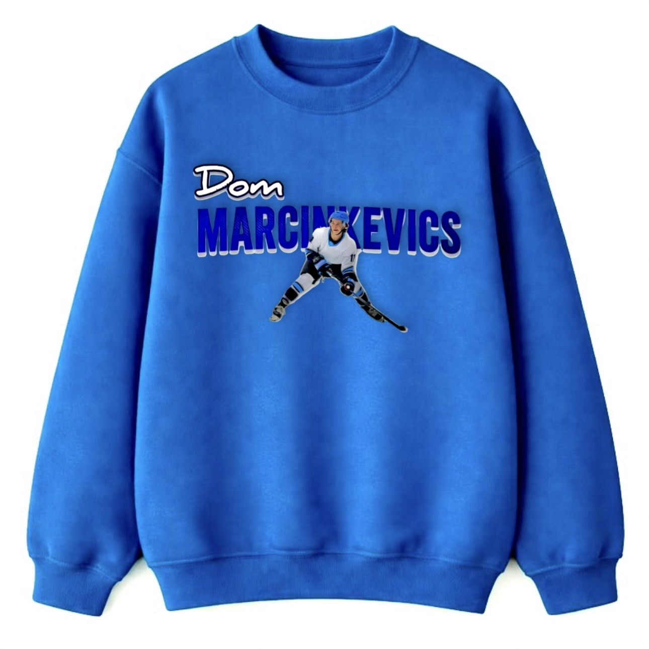Dom Marcinkevics Carolina Blue Sweatshirt