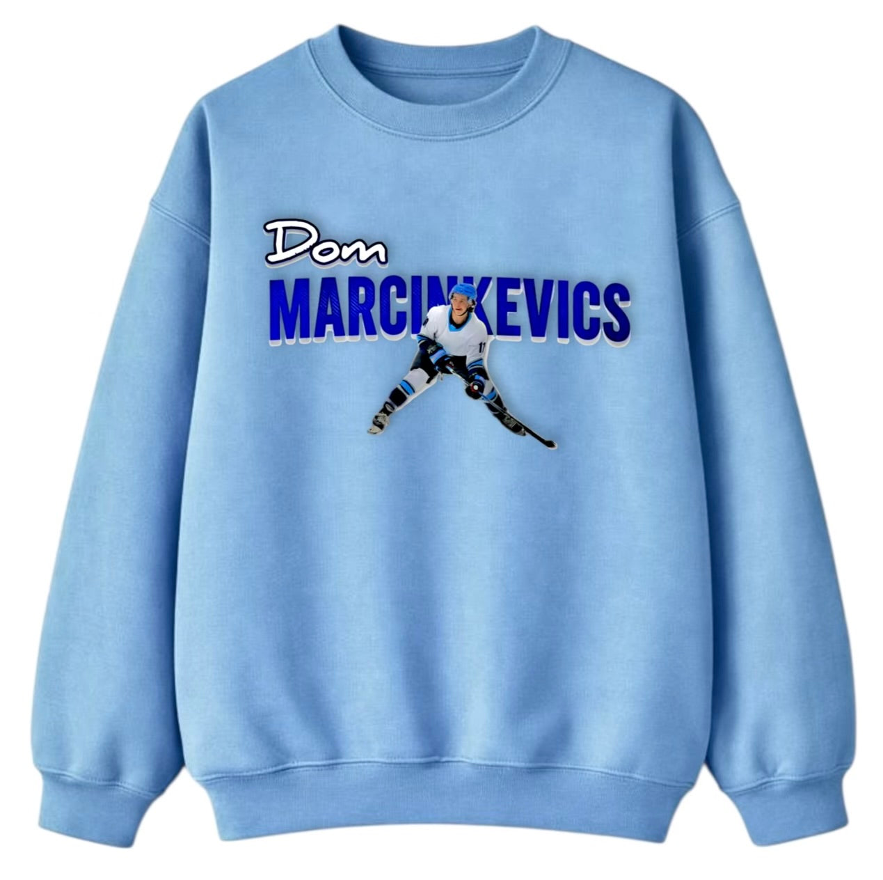 Dom Marcinkevics Baby Blue Sweatshirt
