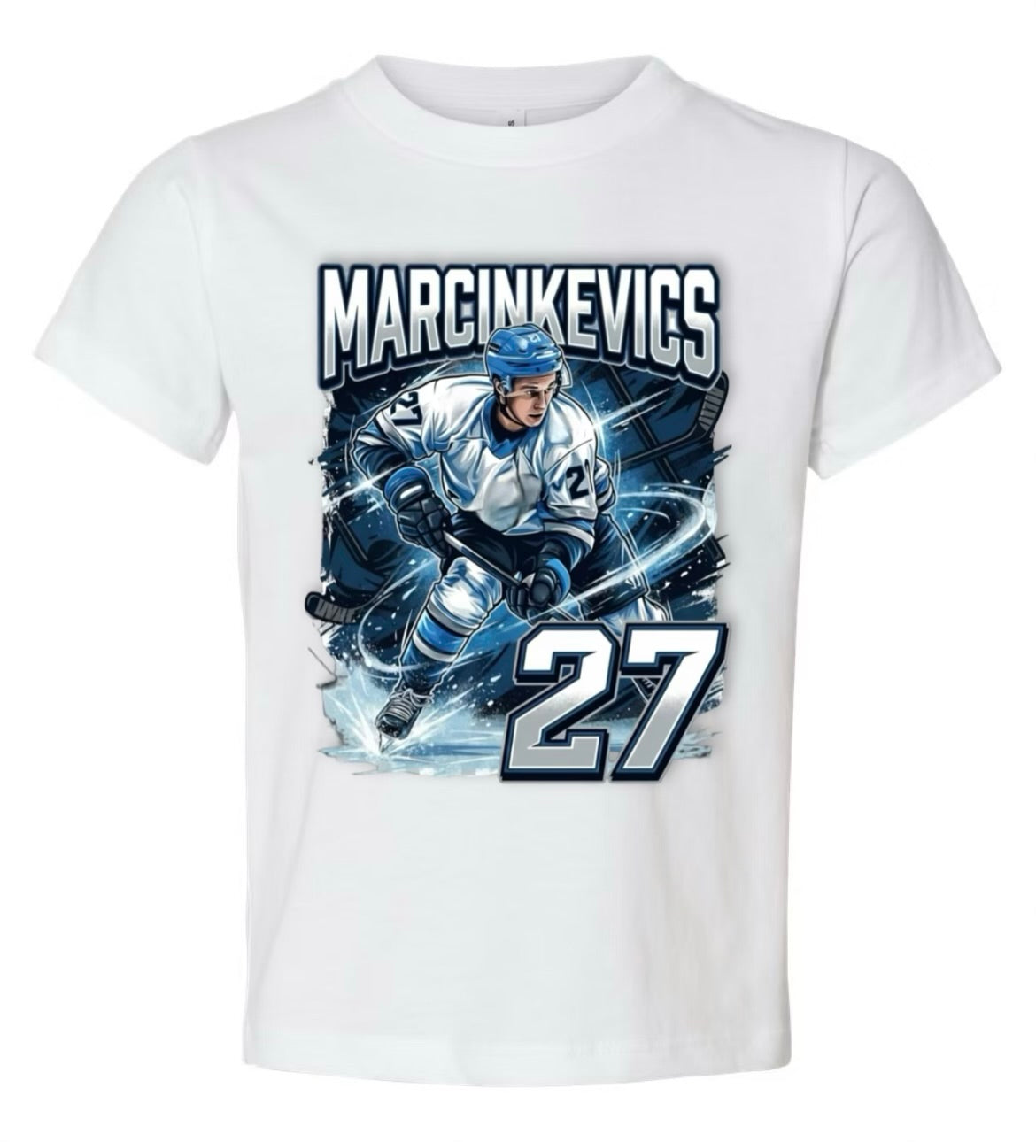 Marcinkevics 27 White T-Shirt