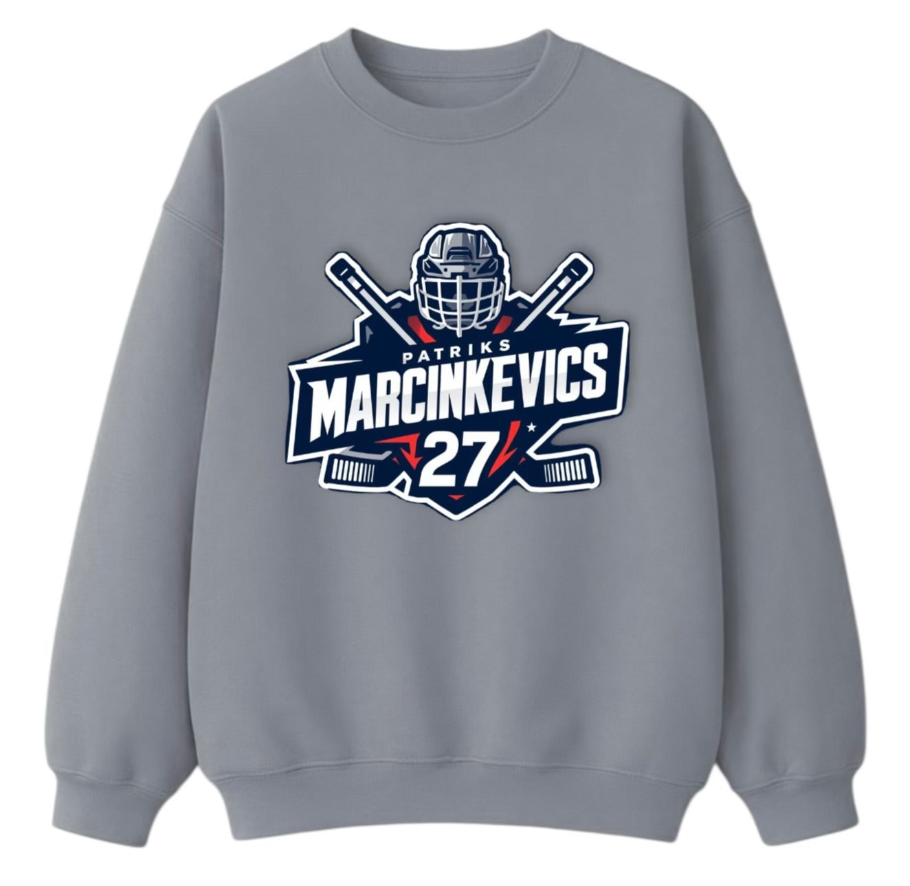 Patriks Marcinkevics Gray Sweatshirt